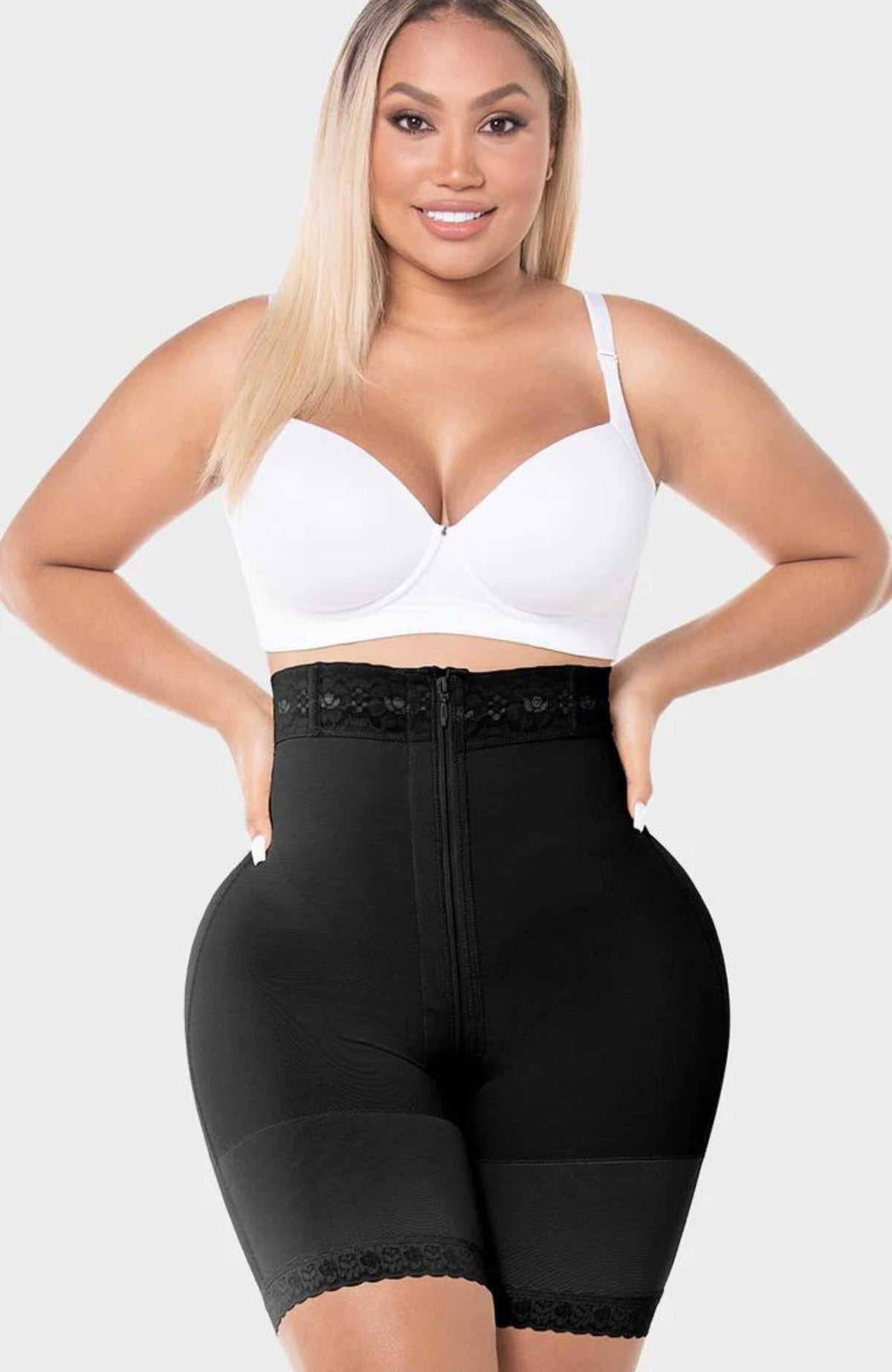 00728  Hourglass Tipe Short M&D  With Zipper