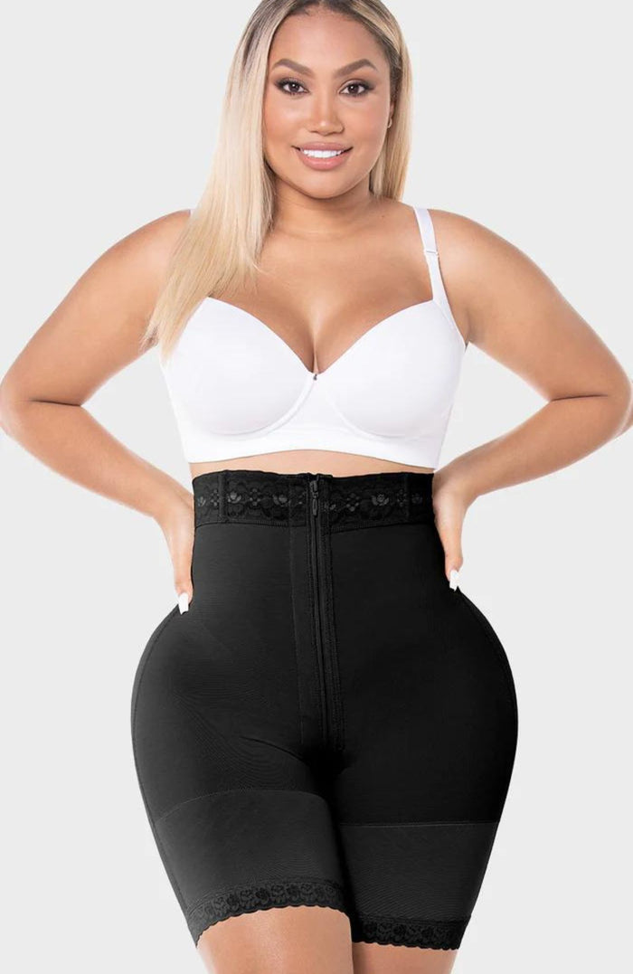 00728  Hourglass Tipe Short M&D  With Zipper