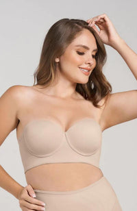 011911 Sujetador moldeador largo sin tirantes