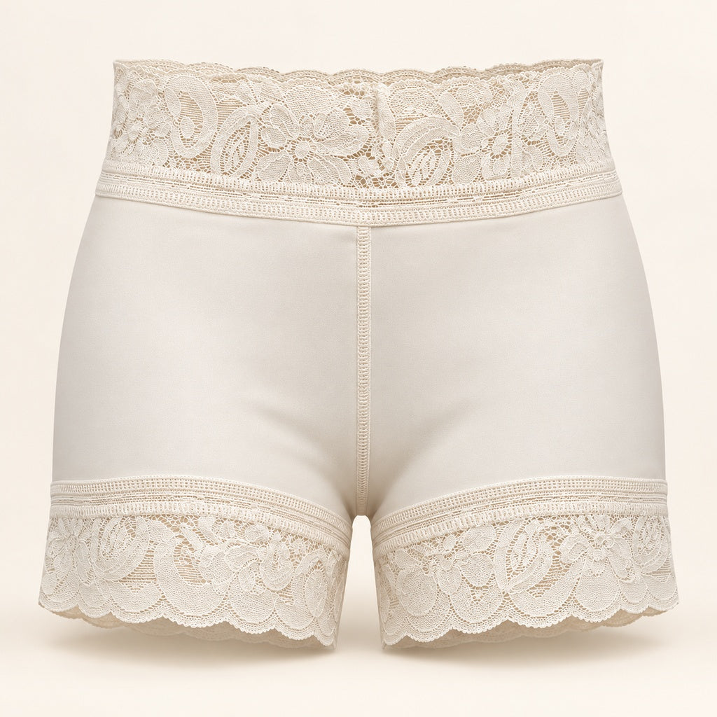 Short control 218 marfil — foto profesional de frente