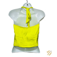 Milka Halter Blouse with Pleated Waist
