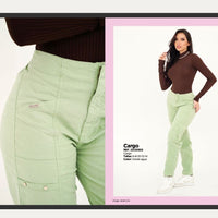 Pantalón cargo Stage verde agua