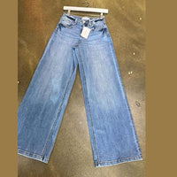 Jeans Cello pierna ancha azul oscuro