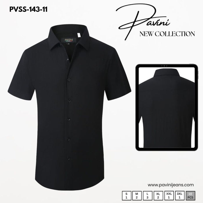 PAVINI  143 short sleeve Shirt Black