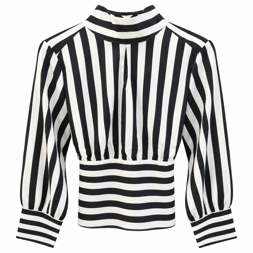 Blusa de rayas 30704, vista de frente