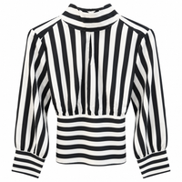 Blusa de rayas 30704, vista de frente