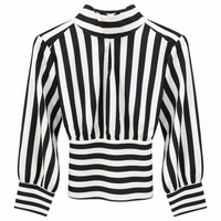 Blusa de rayas 30704, vista de frente