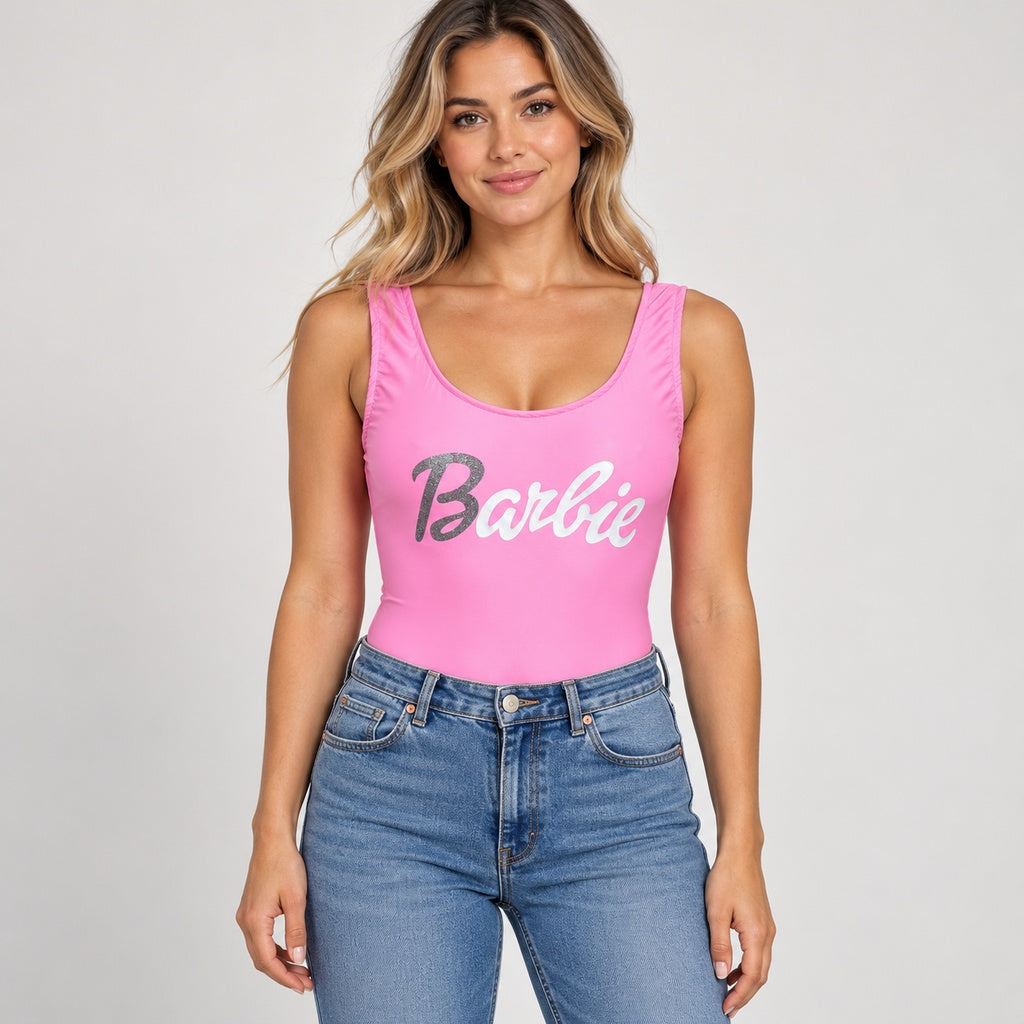 Body Barbie rosado en modelo