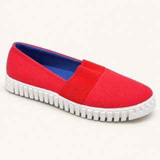 Bamboo BOUNCE-01S zapato de lona rojo