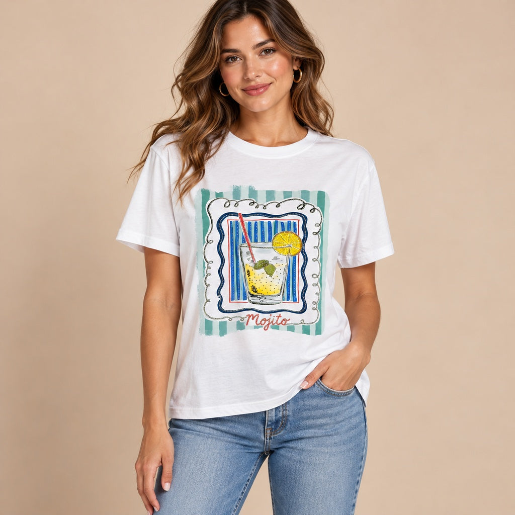 Camiseta mojito en modelo