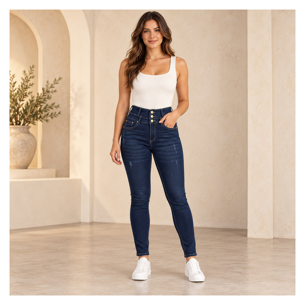 Jeans 7978 en modelo de cuerpo completo — imagen generada con IA