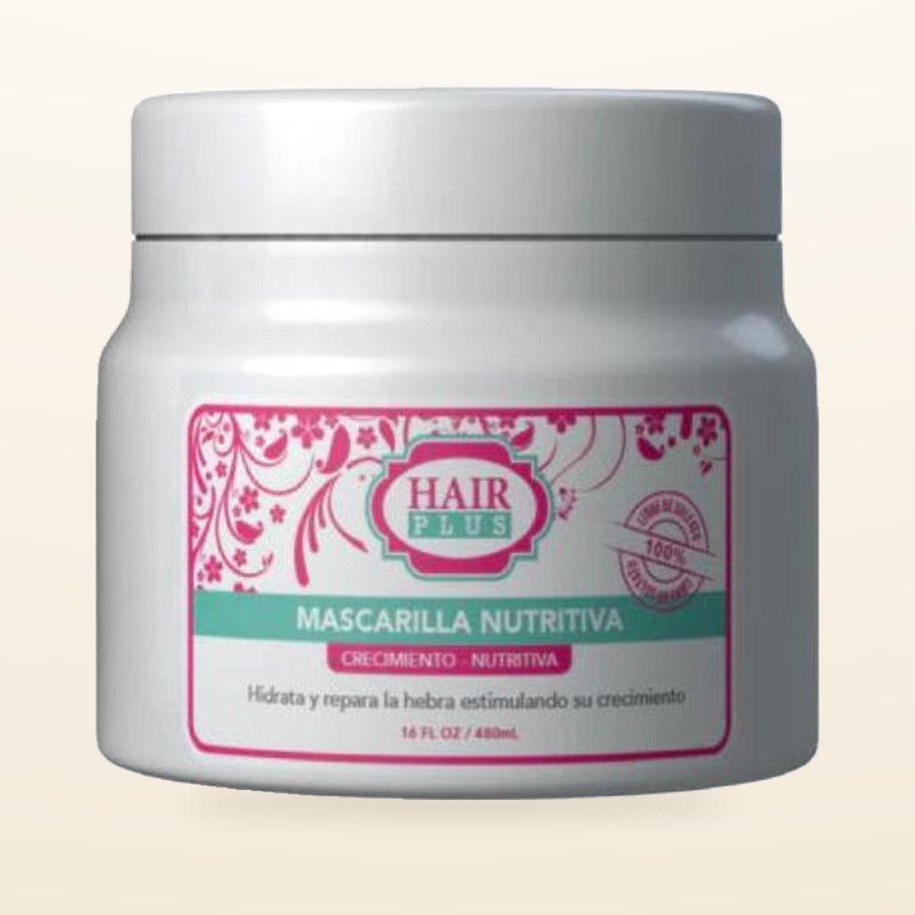 MASCARILLA NUTRITIVA 16.OZ — fotografía principal sobre fondo crema