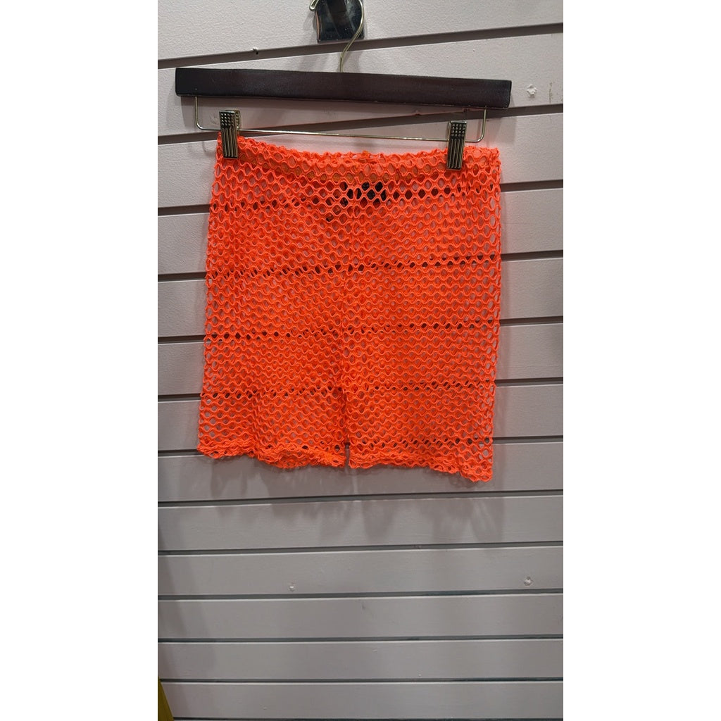 Cover up T3265 naranja: short de malla