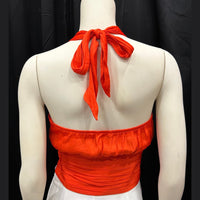 Milka Halter Blouse with Pleated Waist