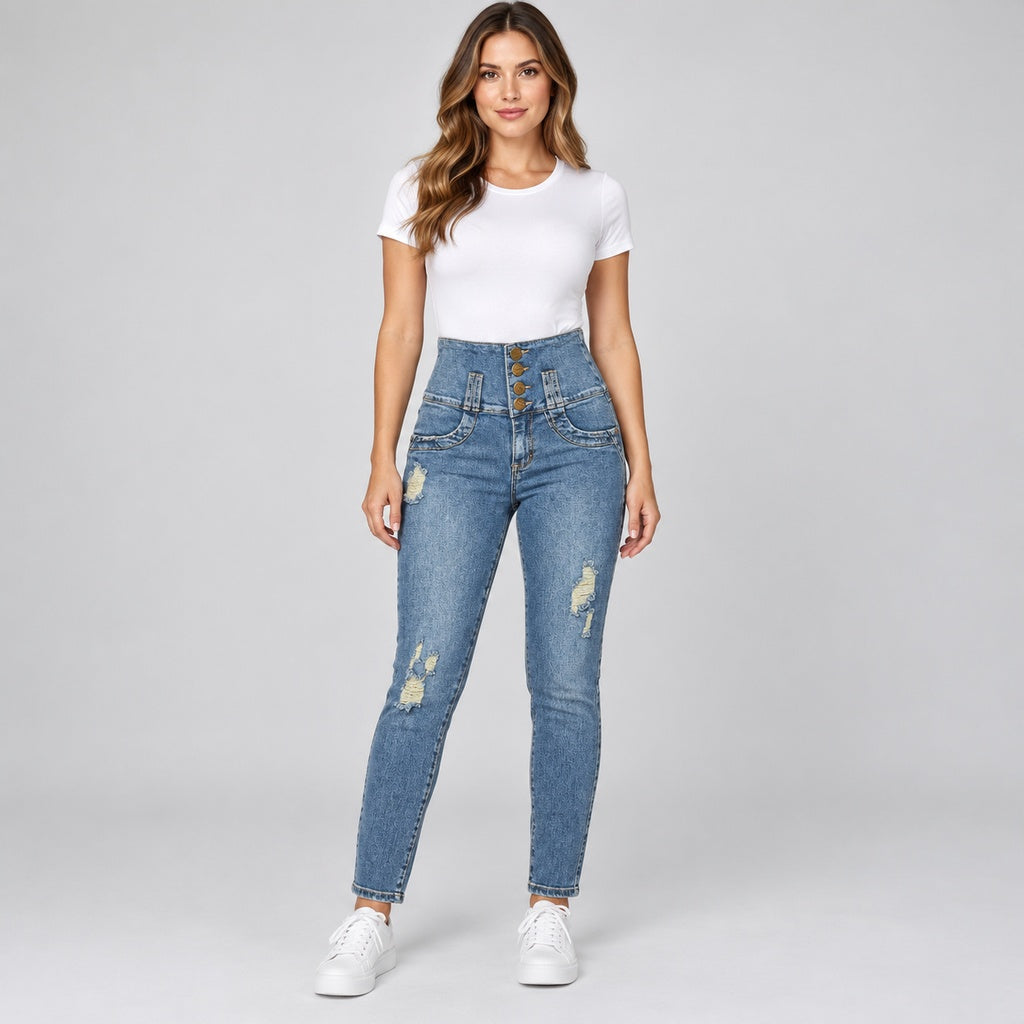 Jeans 40883 en modelo completa