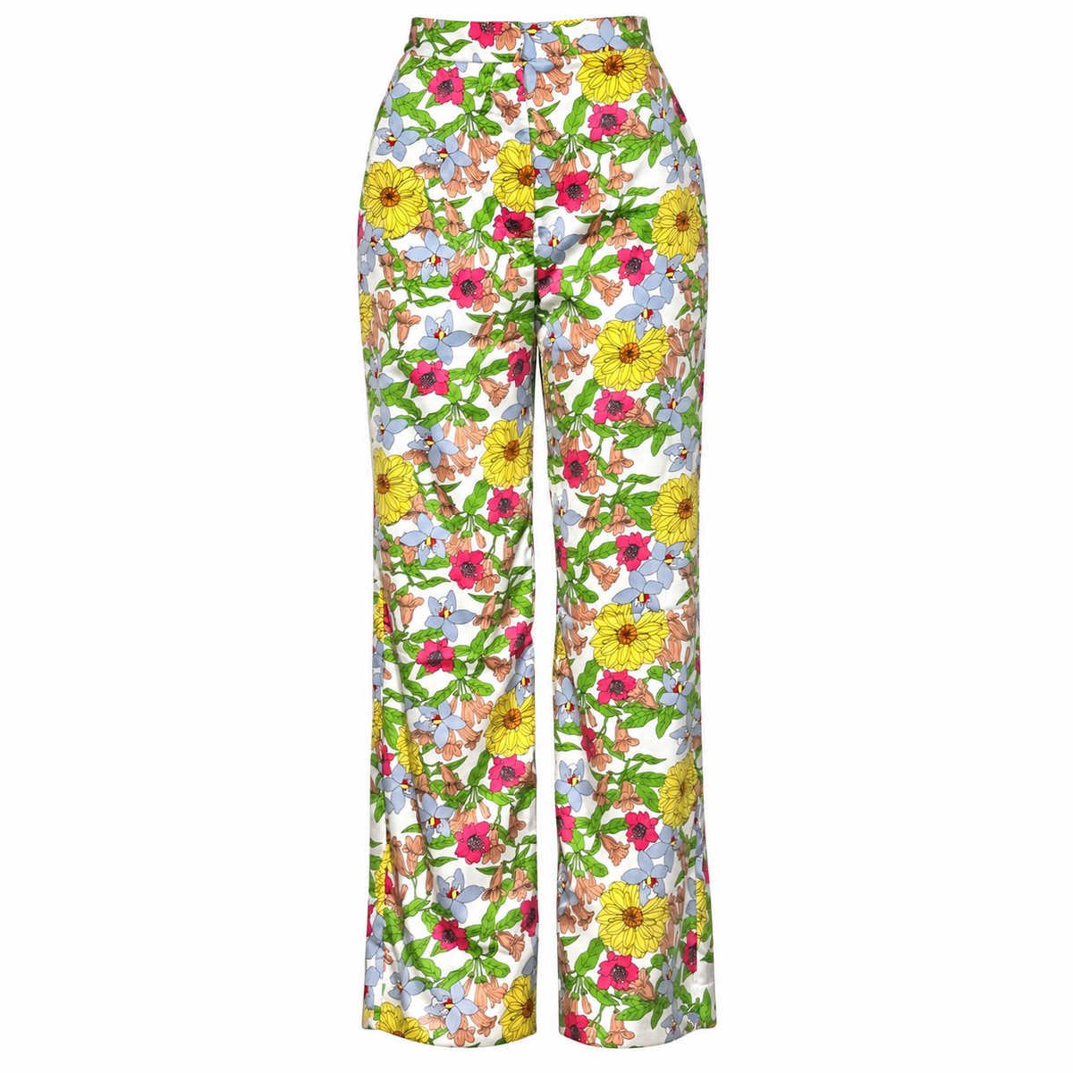 Casual Pants Luxyusa floral, imagen completa y centrada