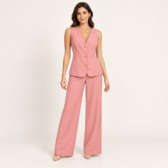 Modelo virtual creada con IA — Conjunto Elegancia Rosa – 46680