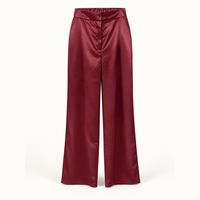 Pantalón Elegancia Satinado color vino, modelo 12144