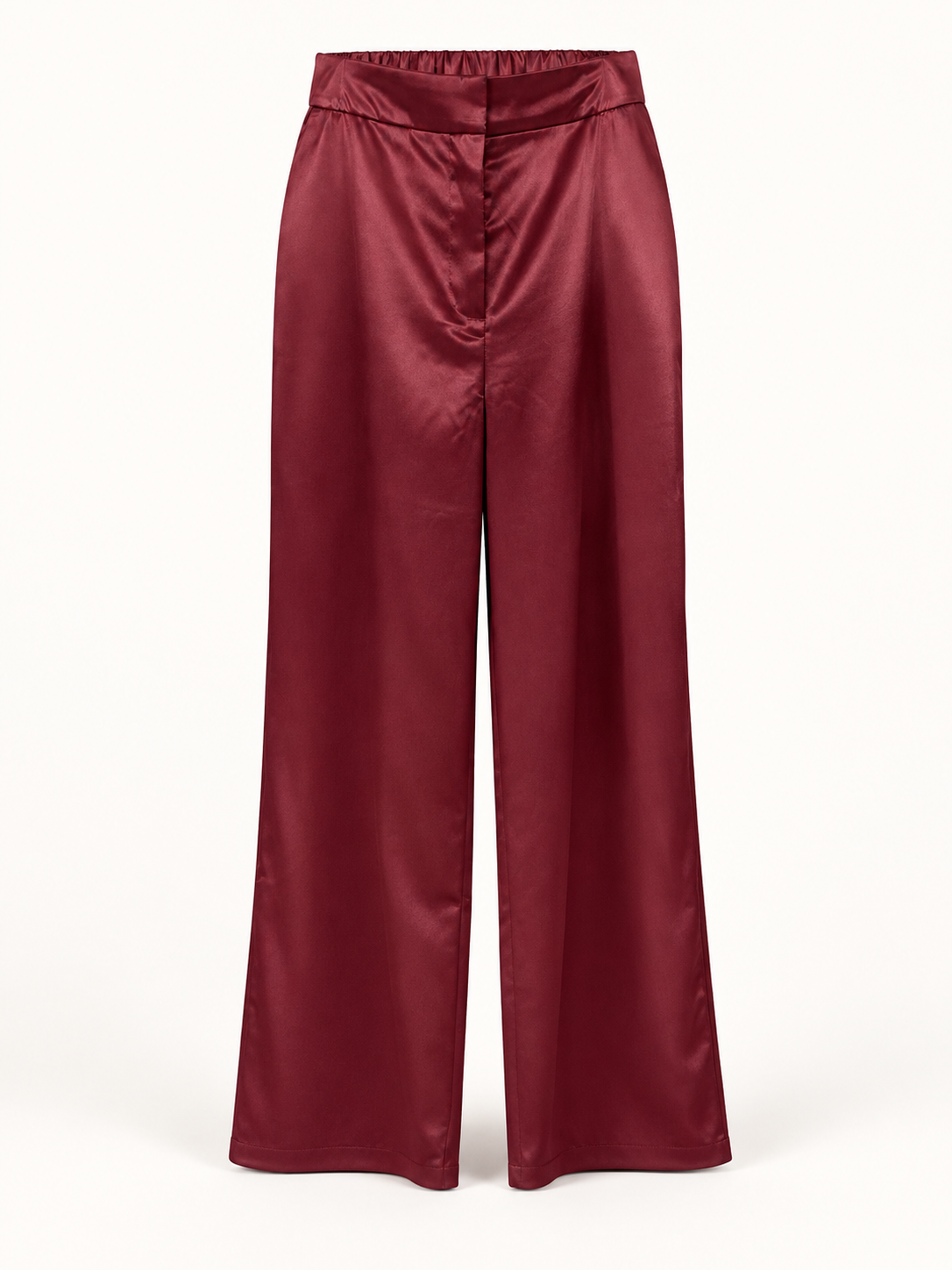Pantalón Elegancia Satinado color vino, modelo 12144