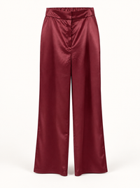Pantalón Elegancia Satinado color vino, modelo 12144