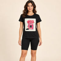 Conjunto completo 301-xoxo negro con modelo