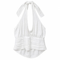 Blusa halter Milka blanca