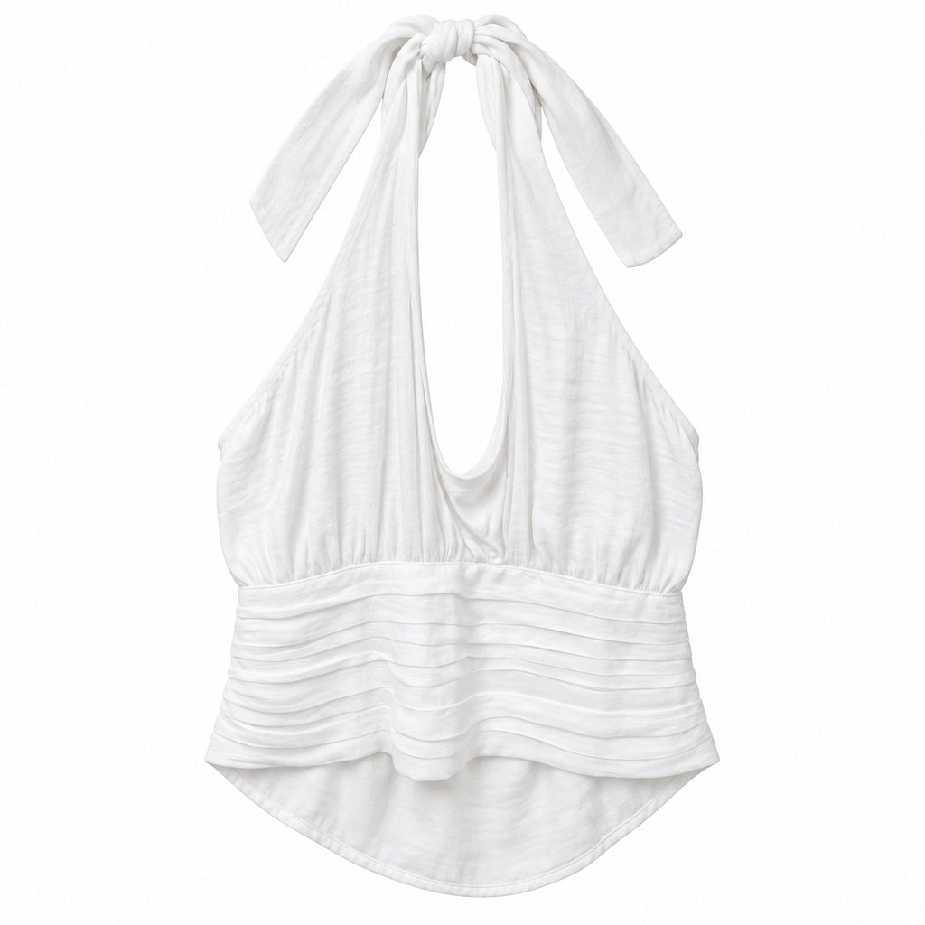 Blusa halter Milka blanca