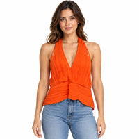 Blusa halter Milka naranja