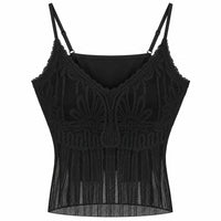 Top negro de crochet 102