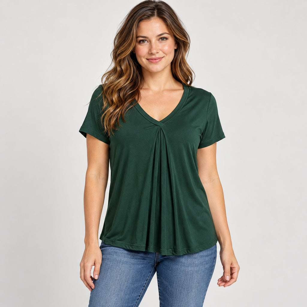Top Cherry 008938 verde oscuro en modelo