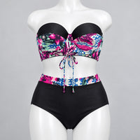 Traje de baño Colombia 009163 negro floral en maniquí