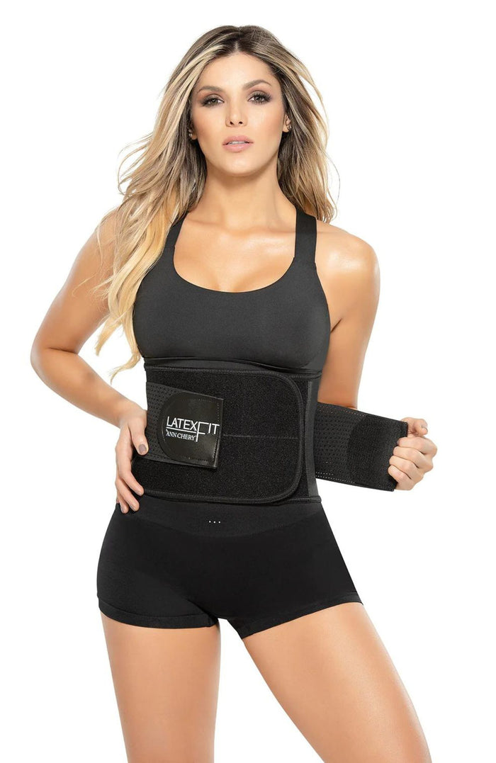 2051 Latex Fit Black Waist Trimmer Belt